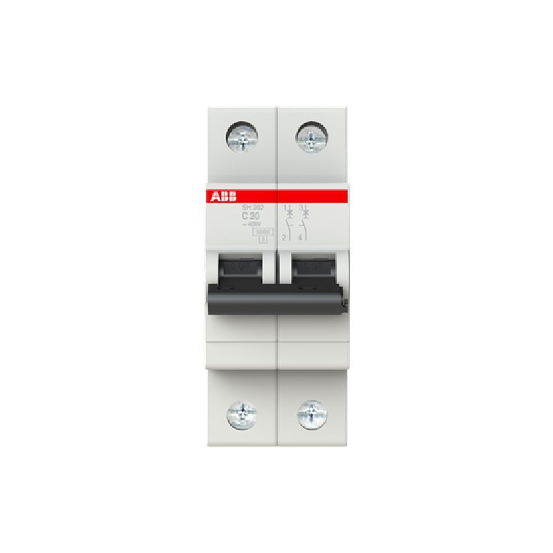 Breaker de Riel Bipolar  2 X 20 AMP  6 KA  2CDS212001R0204SH202C20