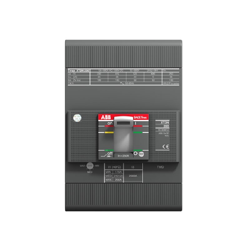 Breaker Industrial  140 -  200 AMP Capacidad de Ruptura 50 KA Graduable XT3N TMAX XT  1SDA068058R1