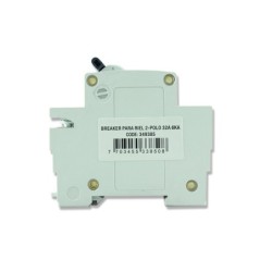 Breaker de Riel Bipolar  2 X 32 AMP  6 KA Proteccion Termomagnetica  PT349385