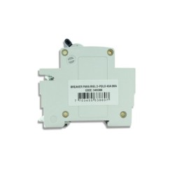 Breaker de Riel Bipolar  2 X 40 AMP  6 KA Proteccion Termomagnetica PT349386