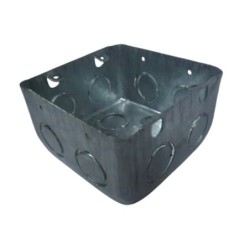 Caja metalica galvanizada 10x10 pulgadas con doble fondo para instalaciones electricas 3342220