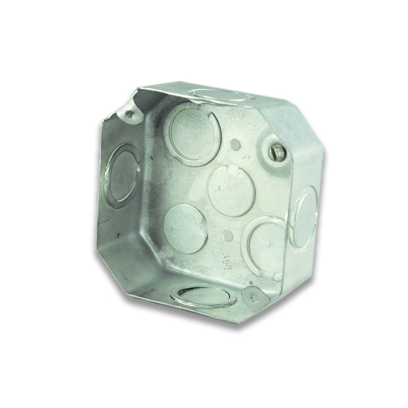 Caja JG Metalica Galvanizada Octagonal para Roseta calibre 20  33726 EX