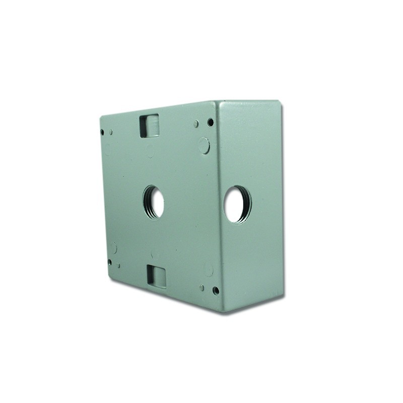 Caja Fundicion Aluminio 2400 con salida   1/2 pulgada 5 Huecos