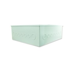 Caja Metalica de Paso  40cm x 40cm x 15cm Chapa Plastica  CE-40-40-20B