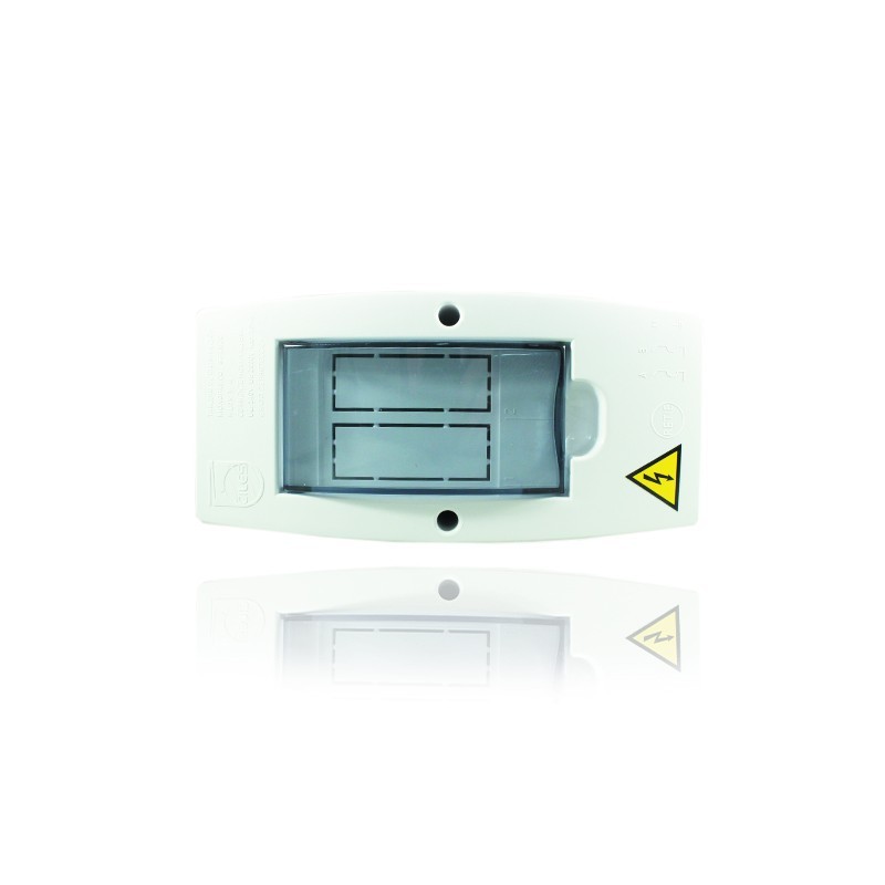 Caja Sobreponer Electrica Monofasica 1 y 2 Circuitos Enchufable Superficie PT730009U