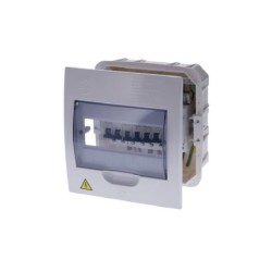 Tablero  Monofasico Para Breaker Riel  8 Circuitos Al-Cu 75A  PT730302U