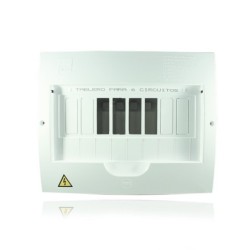 Tablero Monofasico Para Breaker Enchufable 6 Circuitos Al-Cu100A  PT730002U