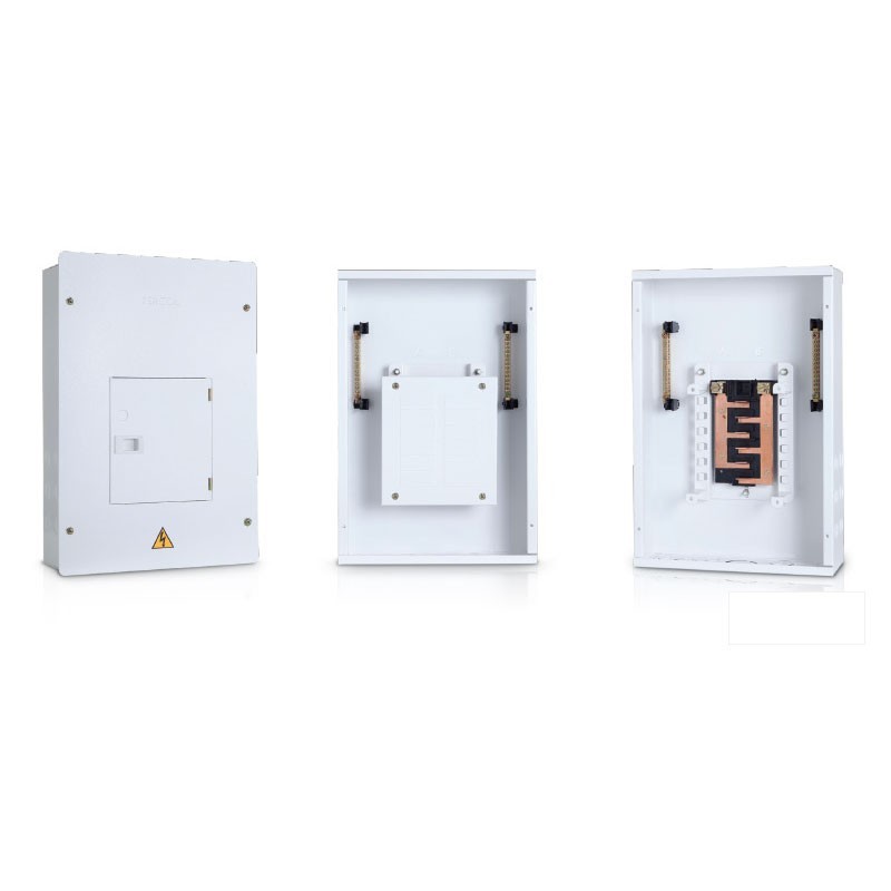 Tablero Electrico Bifasico 24 Circuitos 225A Puerta Blanca -  TRP224