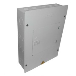 Tablero TERCOL Trifasico Con Puerta 12 Circuitos 125A Blanco      - TP312-125
