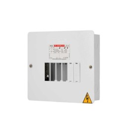 Tablero TERCOL Monofasico Sin Puerta 6 Circuitos 75A Blanco   TE6M