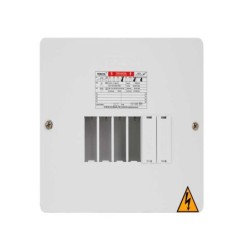 Tablero TERCOL Monofasico Sin Puerta 6 Circuitos 75A Blanco   TE6M