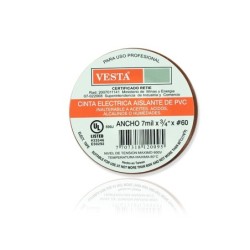 Cinta Aislante Electrica x 20 yardas 18mts Color Cafe PT3060014