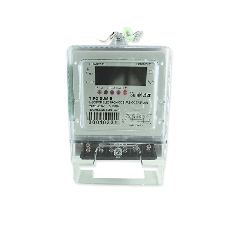 Contador Electronico Bifasico 5-100A  Lcd                CL 1 CALIBRADO