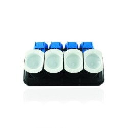 Barraje Premoldeado para Baja Tension Sumergible 500A  4 Puertos Juego x 1 Tapa azul 6 AWG-500 KCMIL GPRT-500-4P/ CF9287-000