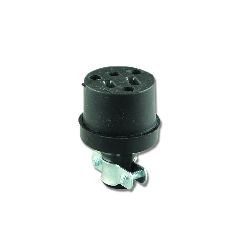 Toma CODELCA Caucho 15 AMP Con Polo  C011