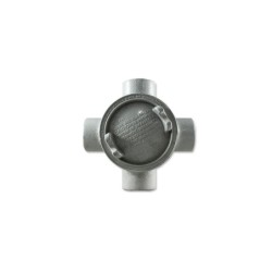 Caja Redonda GUA Redonda Forma X de 1 Pulgada con Tapa Roscada 3 Pulgadas  GUAX36 ALUM