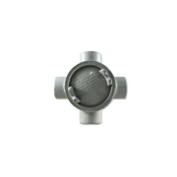 Caja Redonda GUA Redonda Forma X de 1 Pulgada con Tapa Roscada 3 Pulgadas  GUAX36 ALUM