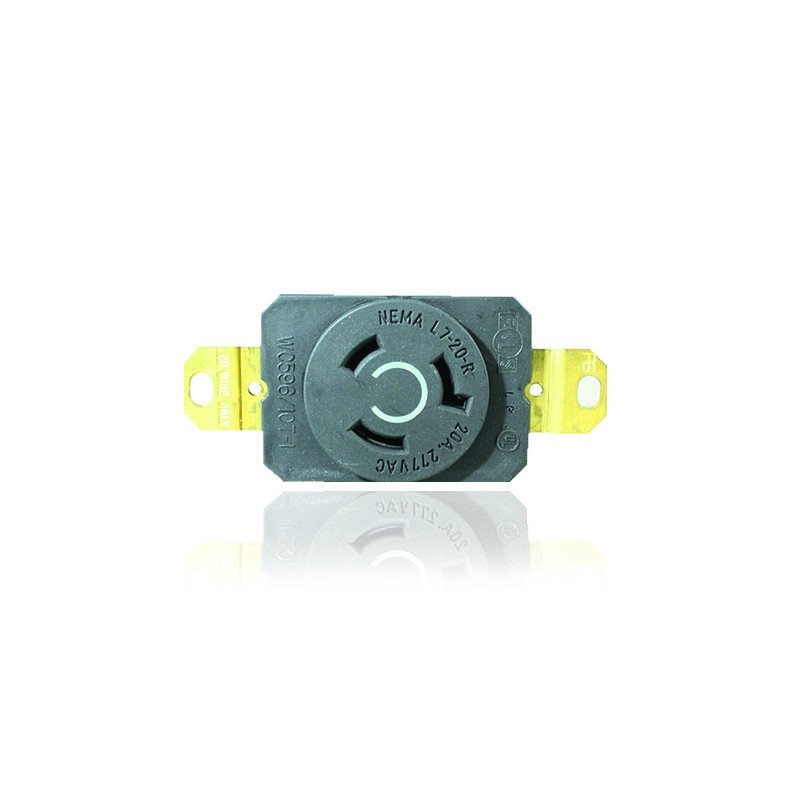 Toma Sencilla Incrustar LEGRAND  20AMP 480V 2F TURNLOK          L720R