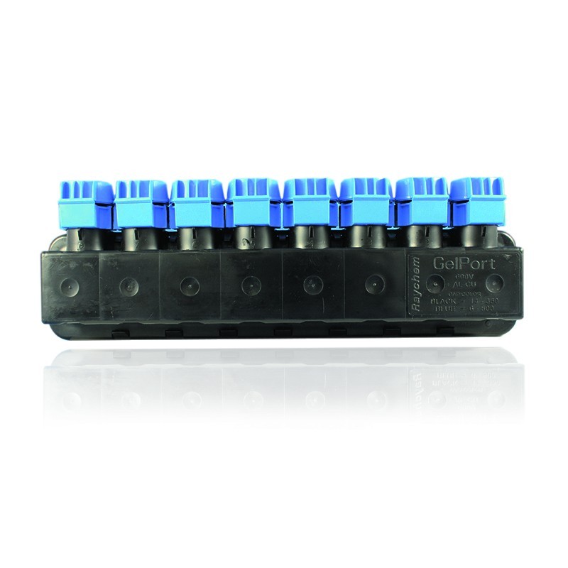 Barraje Premoldeado para Baja Tension Sumergible 500A  8 Puertos Juego x 1 Tapa Azul 6 AWG a 500 KCMIL GPRT-500-8P / CF9290-000