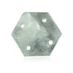 Base Metalica para Punta Captadora Horizontal de D 100 mm M8 HEXAGONAL   297015N
