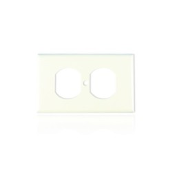 Tapa Para Toma Doble Blanca LEVITON T1206