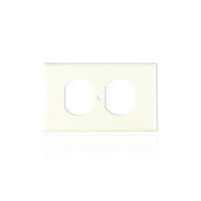 Tapa Para Toma Doble Blanca LEVITON T1206