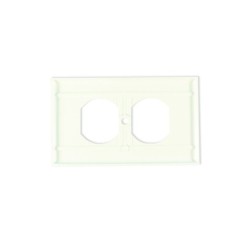 Tapa Para Toma Doble Blanca LEVITON T1206