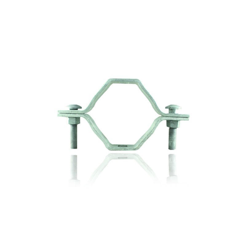 Abrazadera o Collarin de 2  Dos Salidas  4 - 5 Platina  1/4 Pulgada 120 mm   CL 1203