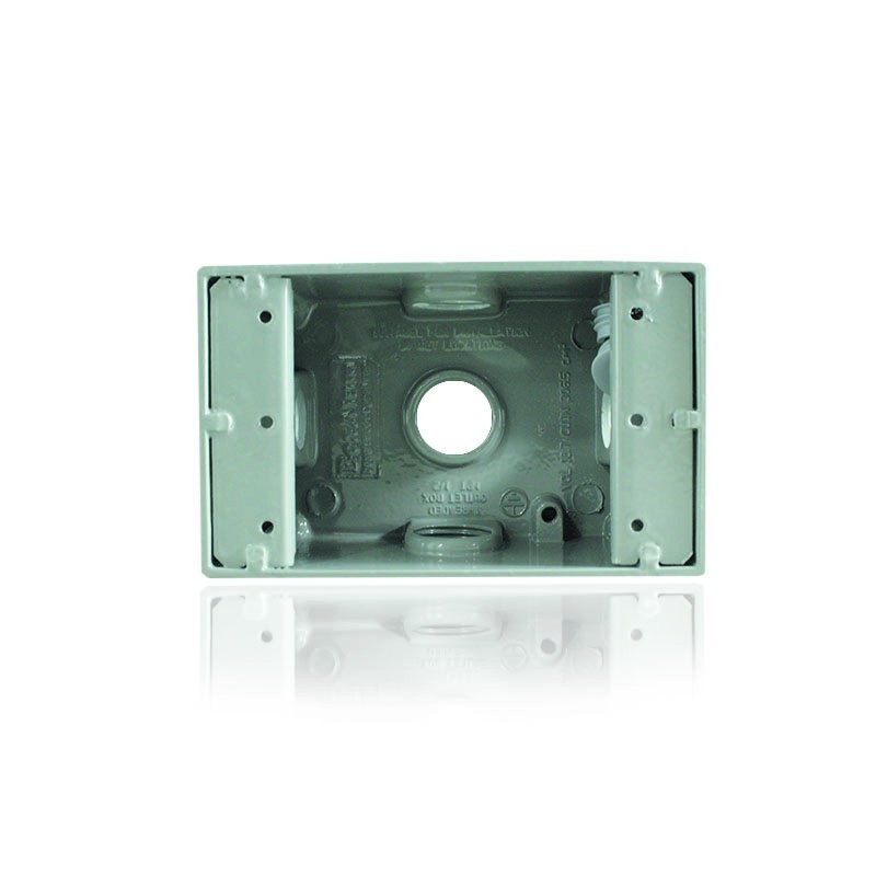 Caja Fundicion Aluminio 5800 con salida   1-2 pulgada  5 Huecos