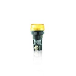 Piloto de Señalizacion Con LED Amarillo 22mm 220V
