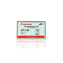 Caja Fundicion Aluminio 5800 con salida   1-2 pulgada  3 Huecos