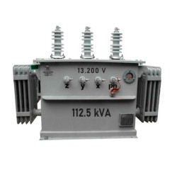 Transformador Trifasico en Aceite 112.5 KVA-13.200 v- 208-122 v Plena