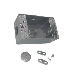 Caja Fundicion Aluminio 5800 con salida   3-4 pulgada  3 Huecos