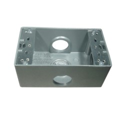 Caja Fundicion Aluminio 5800 con salida   3-4 pulgada  4 Huecos