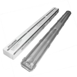 Luminaria Led  Hermetica 2X18W 3200lm 6500k Luz Dia  Ensamble 2 Tubos T8 Ambientes Industriales P3764880