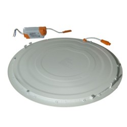 Panel Led 24W Redondo Incrustar-Bala 11 Pulgadas 30cm x 30cm 4000K NW Cool White Blanco Calido K