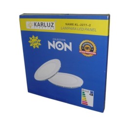 Panel Led 24W Redondo Incrustar-Bala 11 Pulgadas 30cm x 30cm 4000K NW Cool White Blanco Calido K