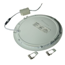 Panel Led 18W Redondo Incrustar-Bala 8 Pulgadas 22.5cm x 22.5cm 3000K WW Luz Amarilla  P2461333