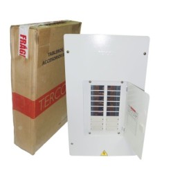 Tablero TERCOL Bifasico Con Puerta 18 Circuitos 225A Galvanizado  TRP218G