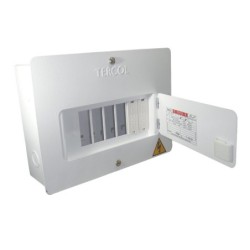 Tablero TERCOL Monofasico Con Puerta 6 Circuitos 75A Blanco   TE6MP