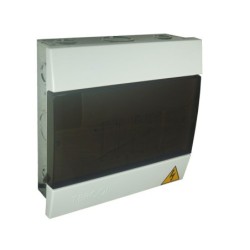 Tablero TERCOL Monofasico Con Tapa Plastico 4 Circuitos Caja Metalica  TTP4G