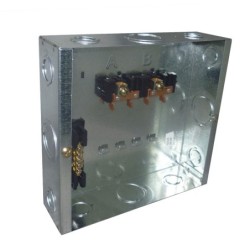 Tablero TERCOL Monofasico Con Tapa Plastico 4 Circuitos Caja Metalica  TTP4G