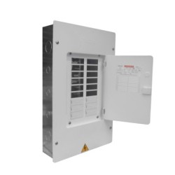 Tablero TERCOL Trifasico Con Puerta 18 Circuitos 125A Galvanizado      TP318-125G