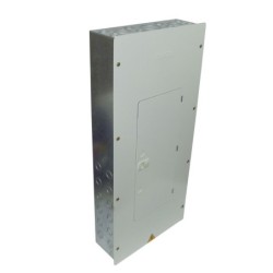 Tablero TERCOL Trifasico Con Puerta Cerrada y Espacio para Totalizador de 12 Circuitos Galvanizado TRP312TG