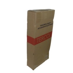 Tablero TERCOL Trifasico Con Puerta Cerrada y Espacio para Totalizador de 12 Circuitos Galvanizado TRP312TG