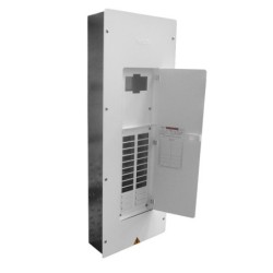 Tablero TERCOL Trifasico Con Puerta Cerrada y Espacio para Totalizador de 24 Circuitos Galvanizado TRP324TG