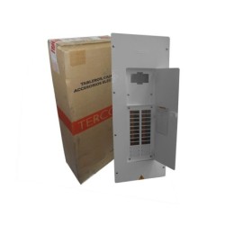 Tablero TERCOL Trifasico Con Puerta Cerrada y Espacio para Totalizador de 24 Circuitos Galvanizado TRP324TG