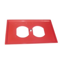 Tapa Para Toma Doble Roja LEVITON 80703R