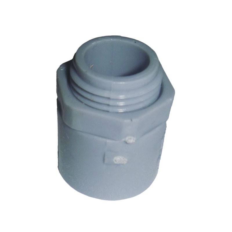Terminal de PVC SCH40 1- 2 Conector Electrico para Tuberia Rigida