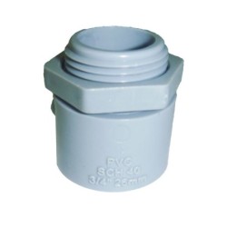 Terminal de PVC SCH40 3- 4 Conector Electrico para Tuberia Rigida